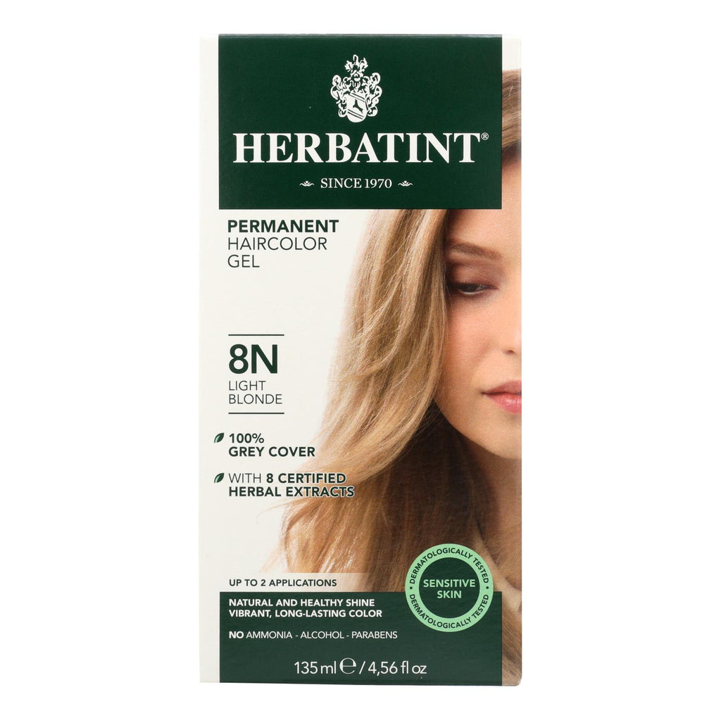 Herbatint Permanent Herbal Haircolour Gel 8n Light Blonde - 135 Ml - Lakehouse Foods