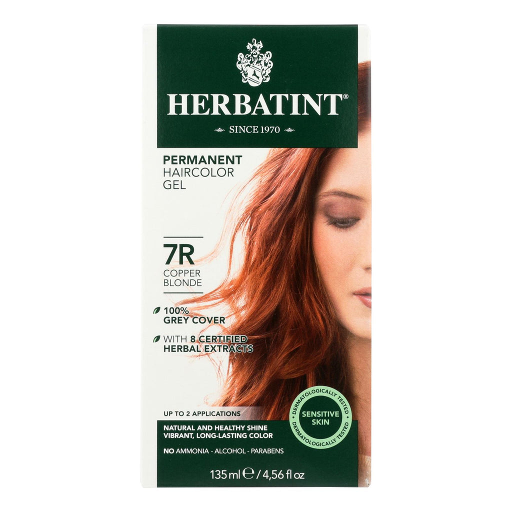 Herbatint Permanent Herbal Haircolour Gel 7r Copper Blonde - 135 Ml - Lakehouse Foods