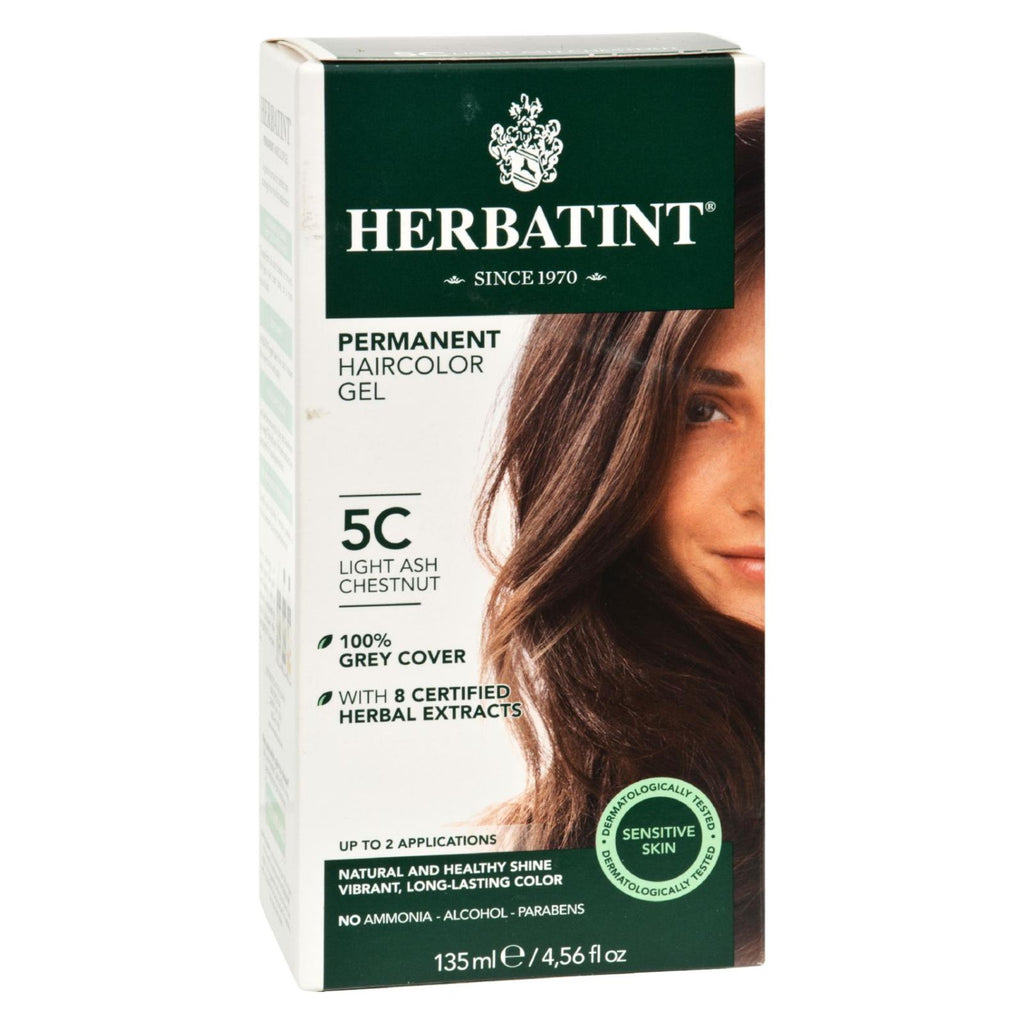 Herbatint Permanent Herbal Haircolour Gel 5c Light Ash Chestnut - 135 Ml - Lakehouse Foods