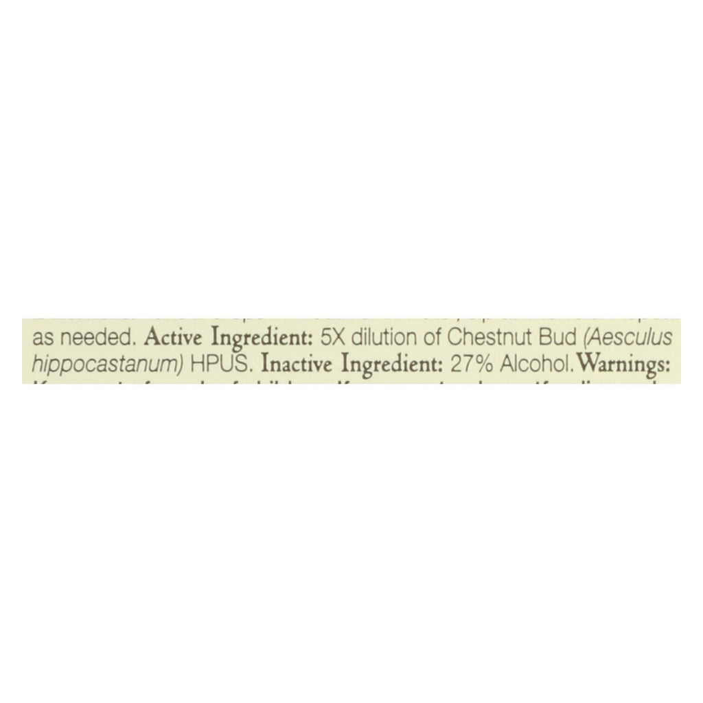 Bach Flower Remedies Essences Chestnut Bud - 0.7 Fl Oz - Lakehouse Foods