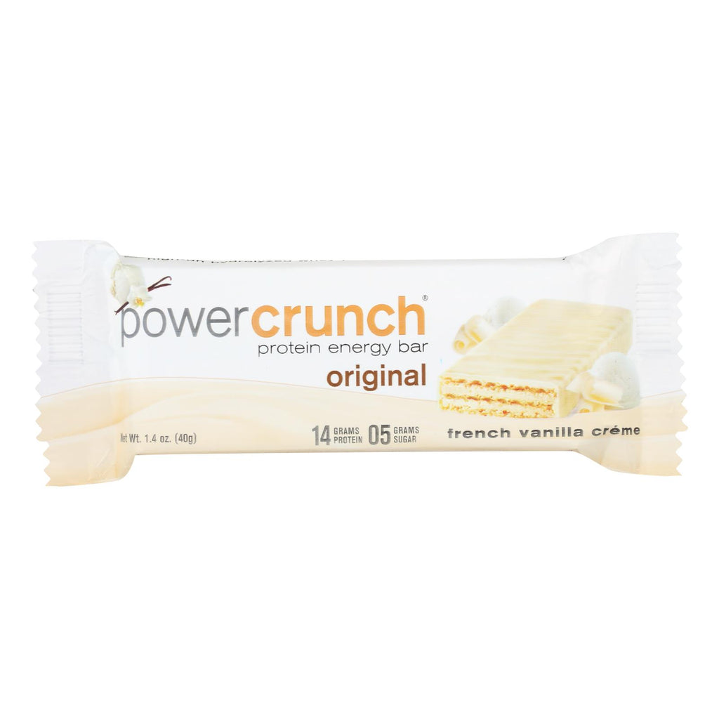 Power Crunch Bar - French Vanilla Cream - Case Of 12 - 1.4 Oz - Lakehouse Foods
