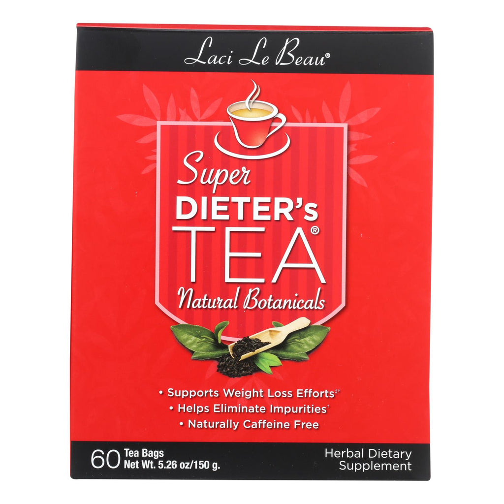 Laci Le Beau Super Dieter's Tea All Natural Botanicals - 60 Tea Bags - Lakehouse Foods
