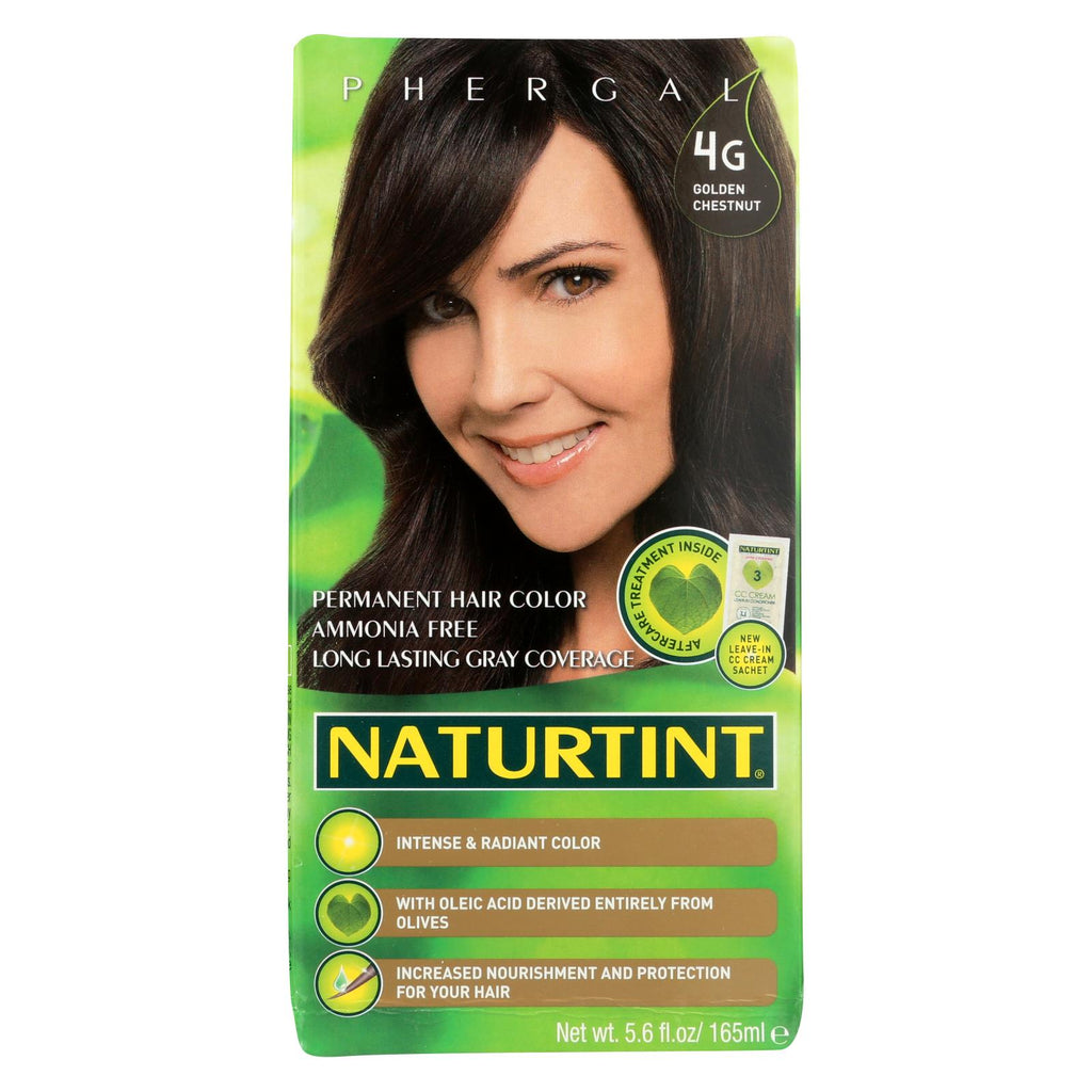 Naturtint Hair Color - Permanent - 4g - Golden Chestnut - 5.28 Oz - Lakehouse Foods