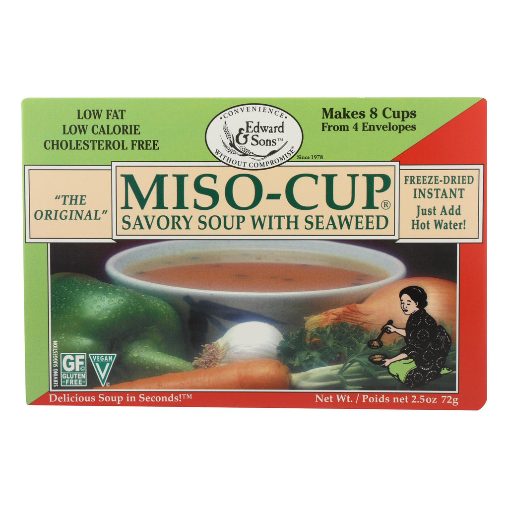 Edward And Sons Seaweed Miso - Cup - Case Of 12 - 2.5 Oz. - Lakehouse Foods