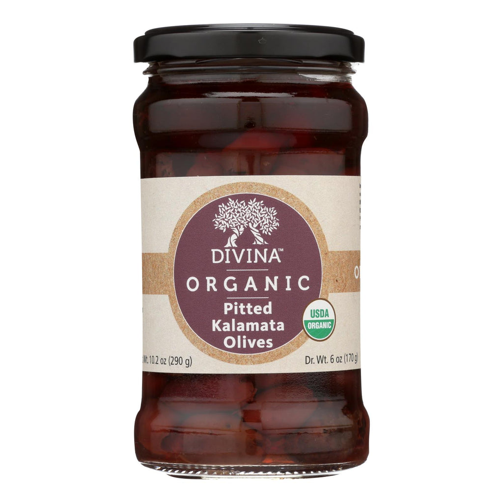 Divina - Organic Pitted Kalamata Olives - Case Of 6 - 6 Oz. - Lakehouse Foods