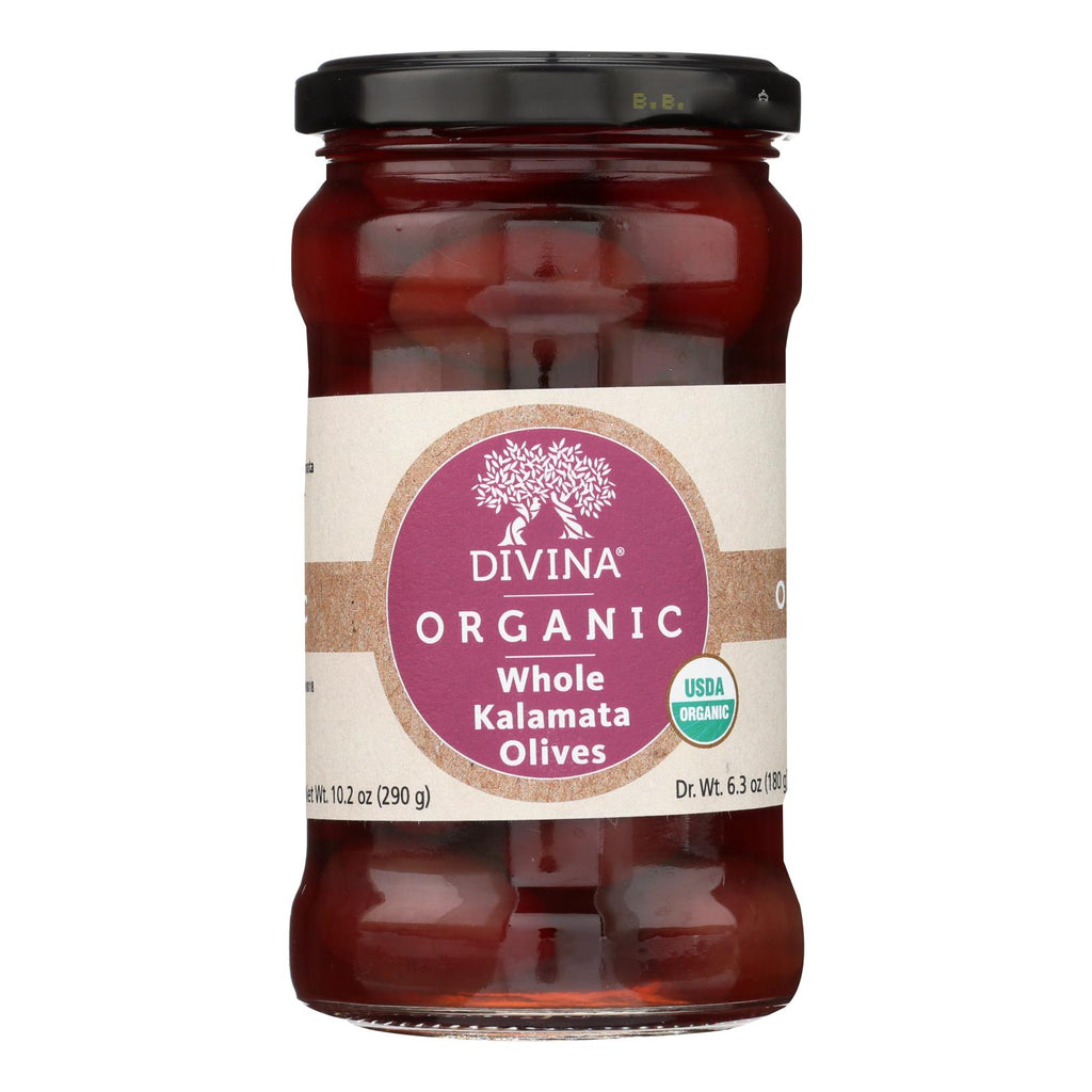 Divina - Organic Kalamata Olives - Case Of 6 - 6.35 Oz. - Lakehouse Foods