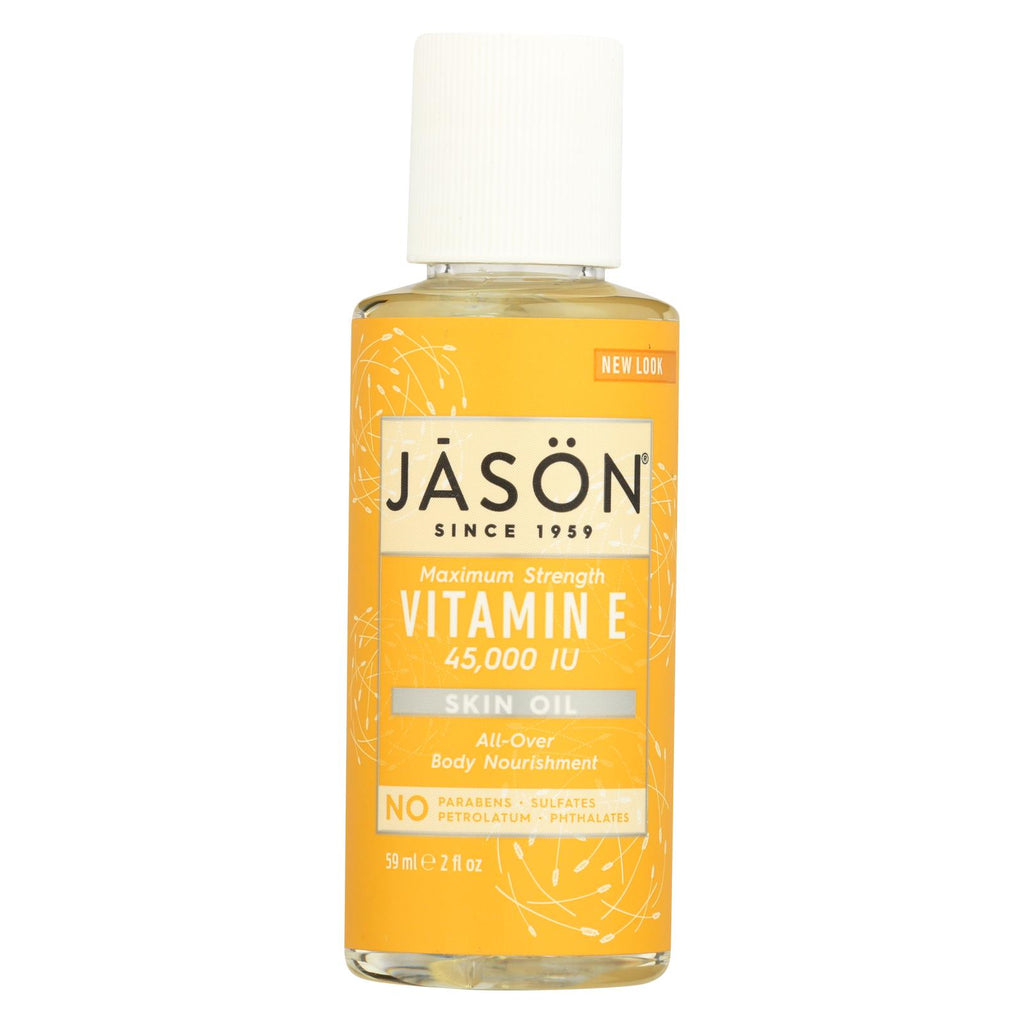 Jason Vitamin E Pure Natural Skin Oil Maximum Strength - 45000 Iu - 2 Fl Oz - Lakehouse Foods