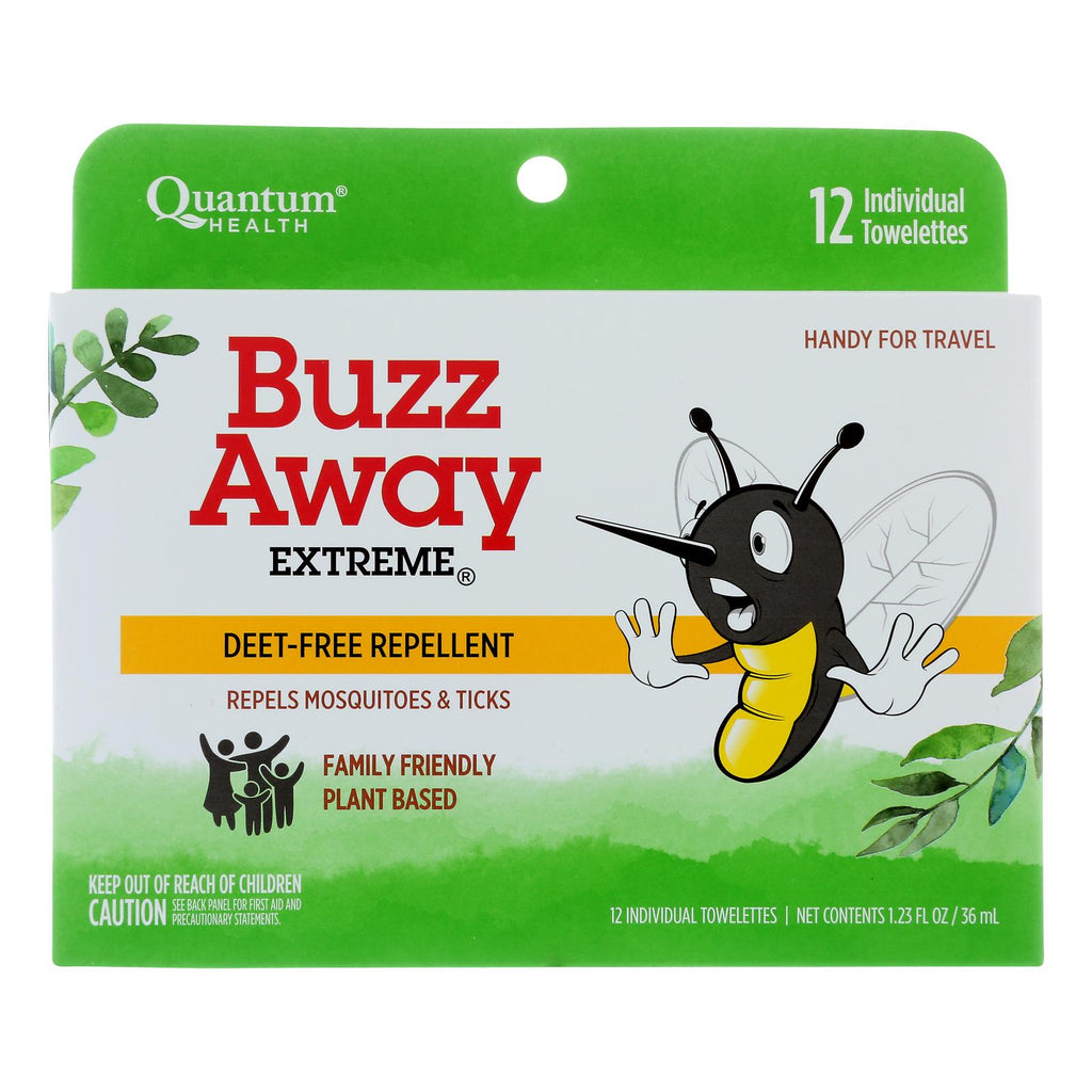 Quantum Research Buzz Away Towelettes - 12 Pack - Lakehouse Foods