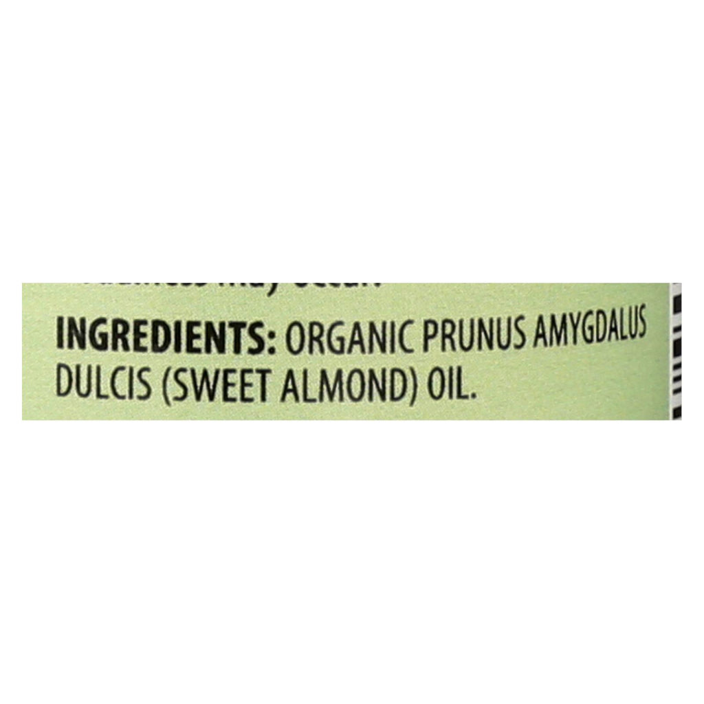 Aura Cacia - Organic Aromatherapy Sweet Almond Oil - 4 Fl Oz - Lakehouse Foods