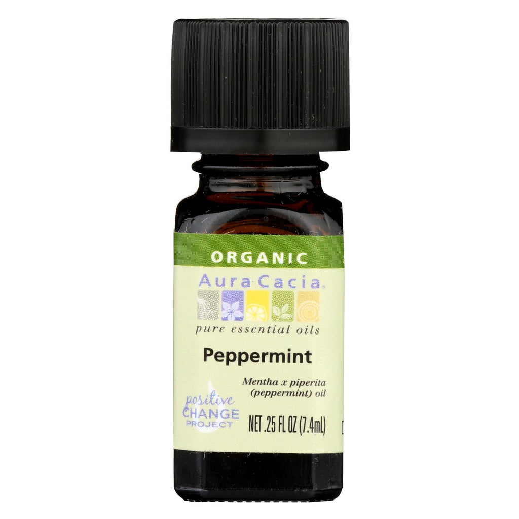 Aura Cacia - Organic Peppermint - .25 Oz - Lakehouse Foods