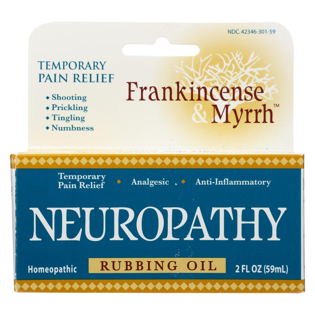 Frankincense And Myrrh Neuropathy Rubbing Oil - 2 Fl Oz - Lakehouse Foods