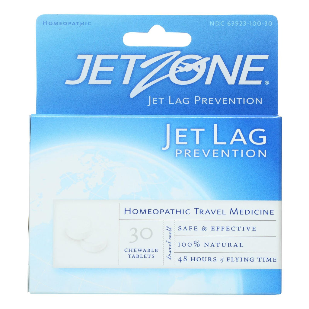 Jet Zone Jet Lag Prevention - Homeopathic Travel Medicine - 30 Tablets - Case Of 6 - Lakehouse Foods