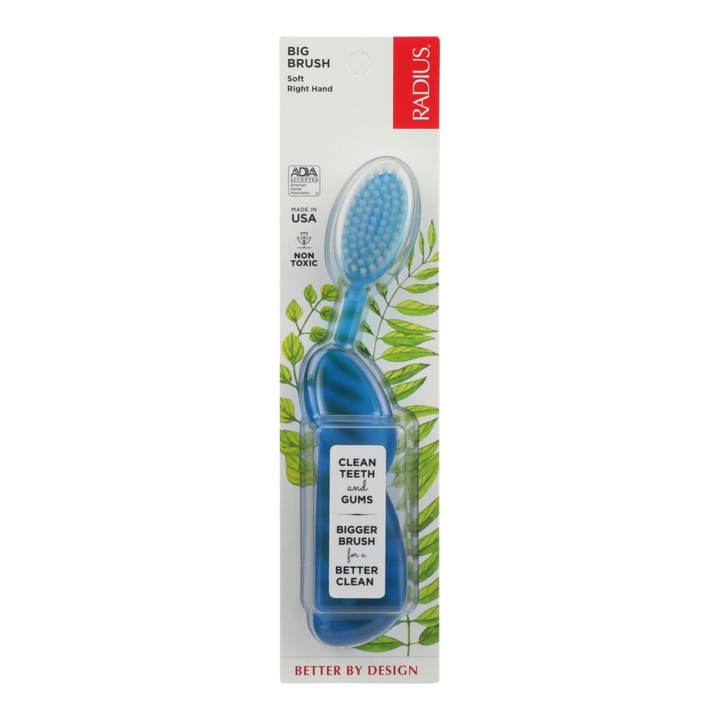 Radius - Original Right Hand Toothbrush Soft Bristles - 1 Toothbrush - Case Of 6 - Lakehouse Foods
