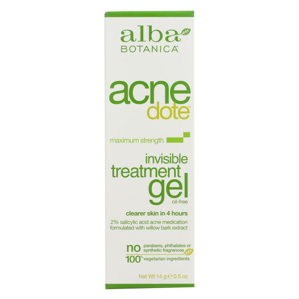 Alba Botanica - Natural Acnedote Invisible Treatment Gel - 0.5 Oz - Lakehouse Foods
