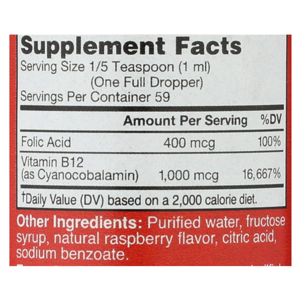 Bricker Labs - Blast B12 Vitamin B12 And Folic Acid - 2 Fl Oz - Lakehouse Foods