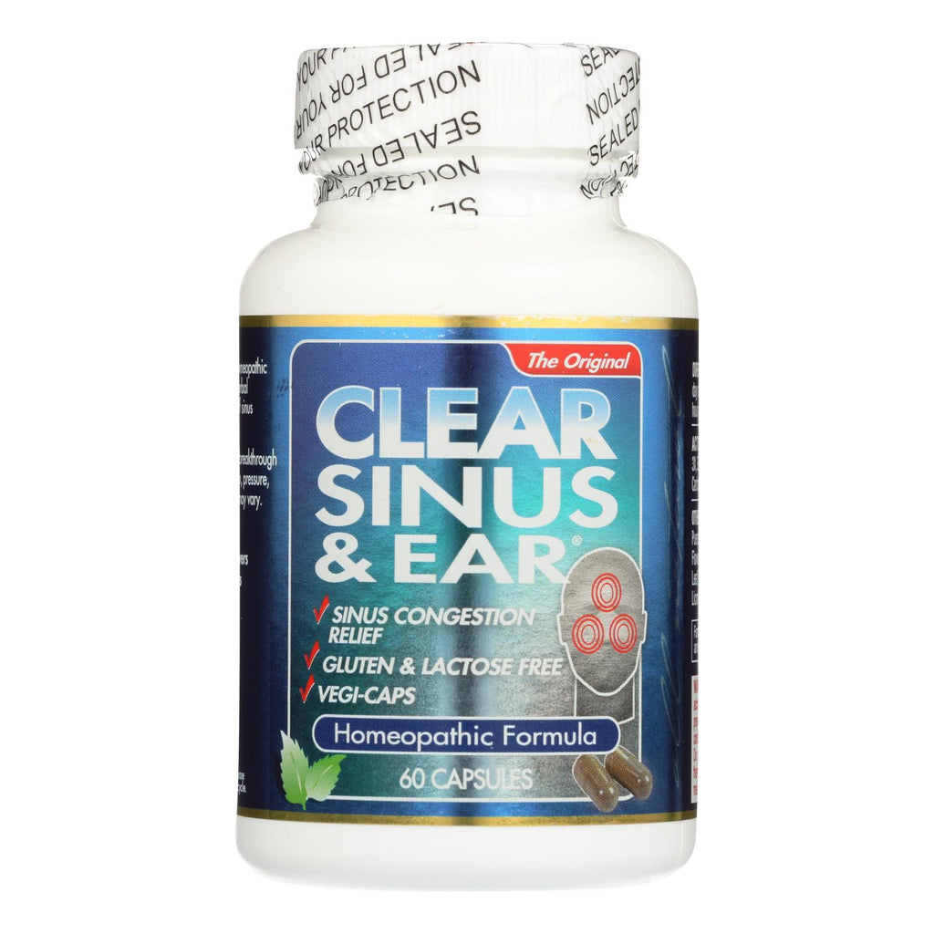 Clear Products Clear Sinus And Ear - 60 Capsules - Lakehouse Foods
