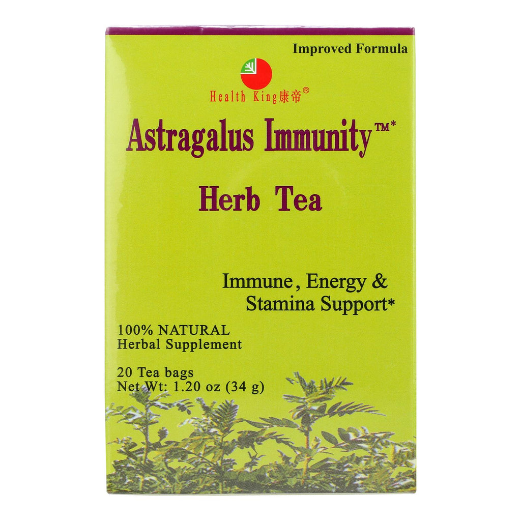 Health King Astragalus Immunity Herb Tea - 20 Tea Bags - Lakehouse Foods