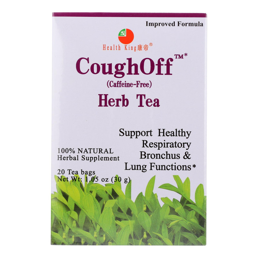Health King Cough-off Herb Tea - 20 Tea Bags - Lakehouse Foods