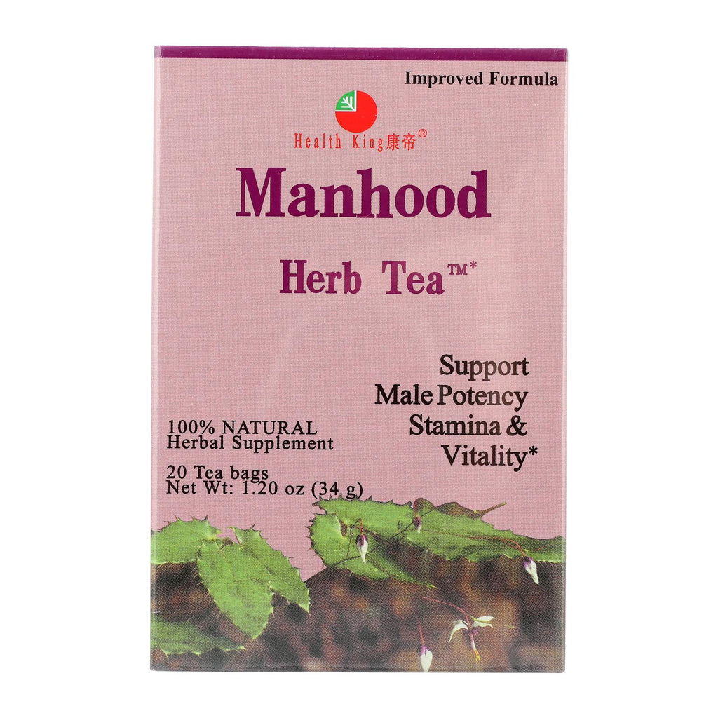 Health King Manhood Herb Tea - 20 Tea Bags - Lakehouse Foods
