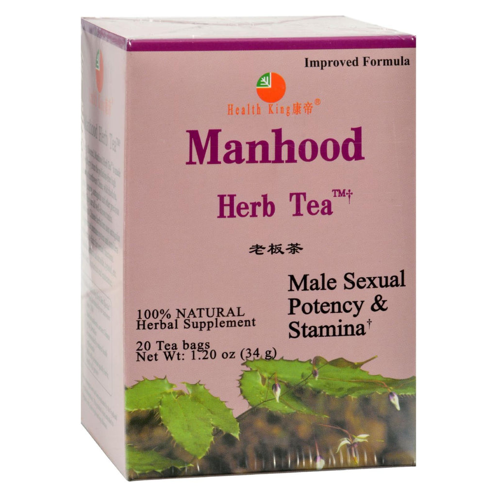 Health King Manhood Herb Tea - 20 Tea Bags - Lakehouse Foods