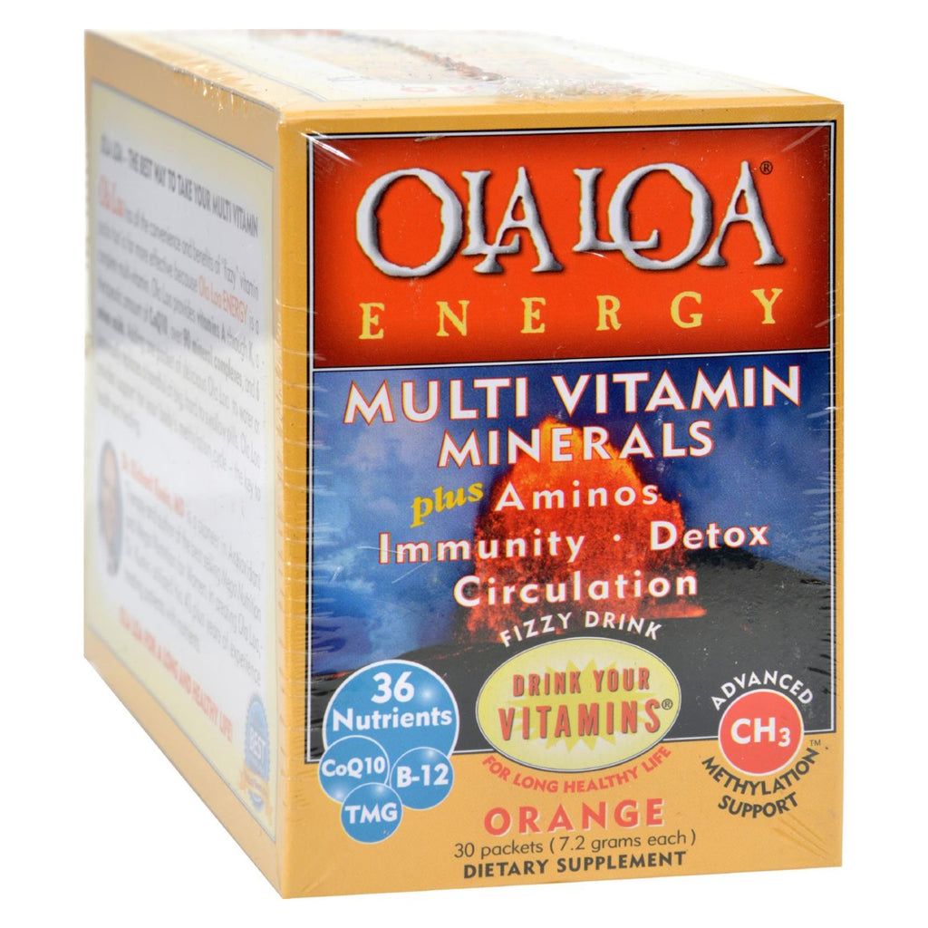 Ola Loa Products Energy Multi Vitamin - Orange - 30 Packet - Lakehouse Foods