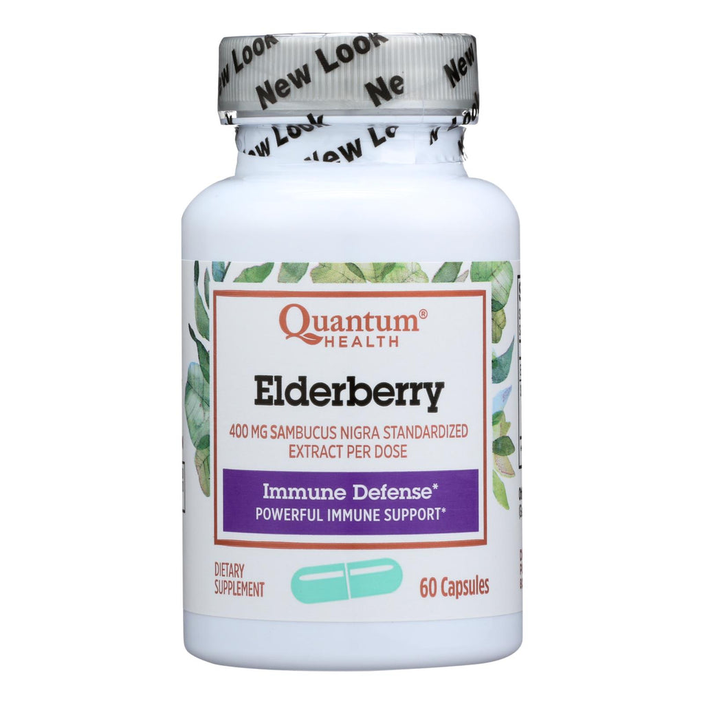 Quantum Elderberry Immune Defense Extract - 400 Mg - 60 Capsules - Lakehouse Foods