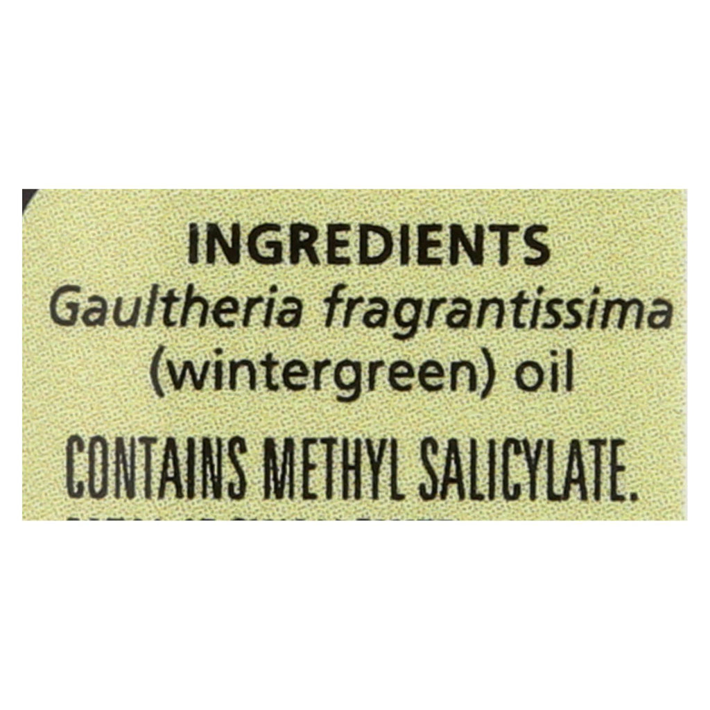 Aura Cacia - Pure Essential Oil Wintergreen - 0.5 Fl Oz - Lakehouse Foods