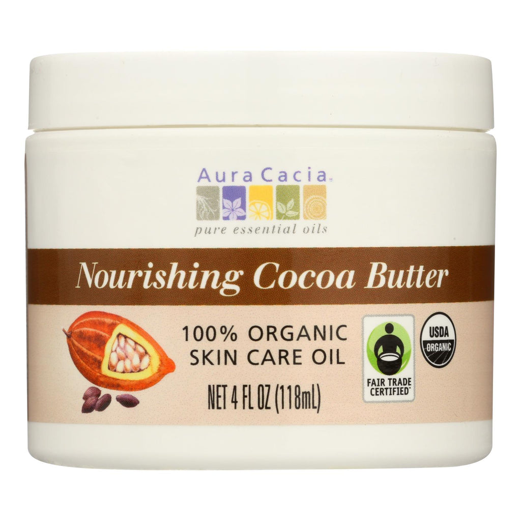 Aura Cacia - Organic Cocoa Butter - 4 Oz - Lakehouse Foods