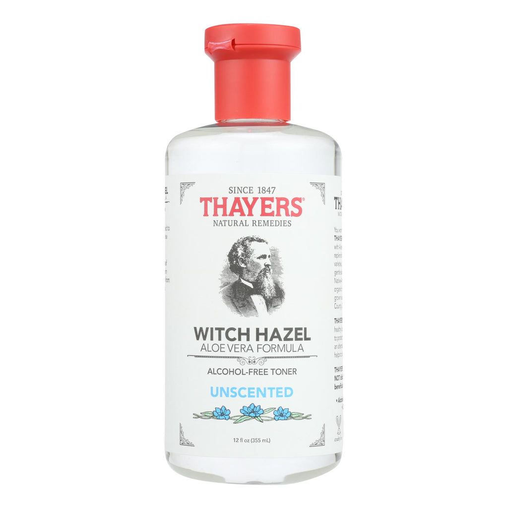 Thayers Witch Hazel With Aloe Vera Unscented - 12 Fl Oz - Lakehouse Foods