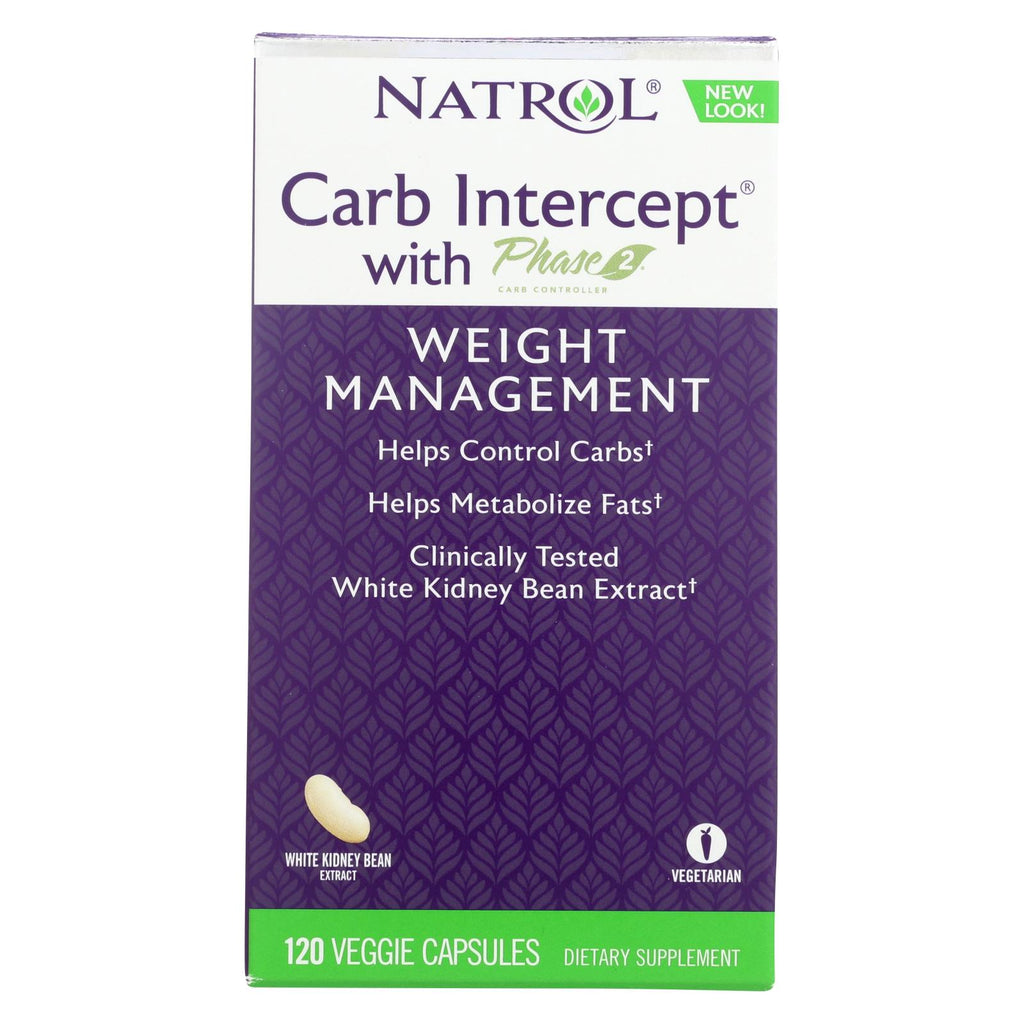 Natrol White Kidney Bean Carb Intercept - 120 Capsules - Lakehouse Foods