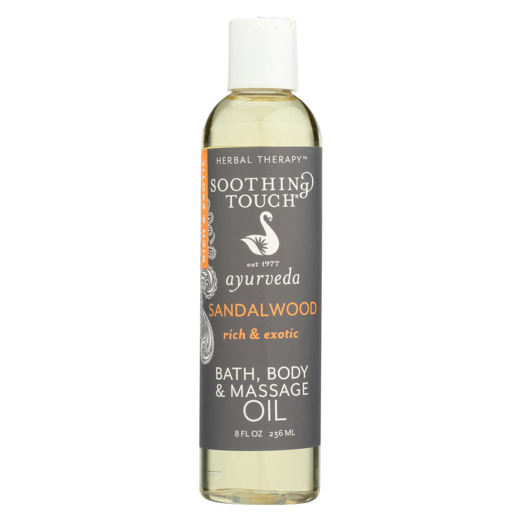 Soothing Touch Bath And Body Oil - Sandalwood - 8 Oz - Lakehouse Foods