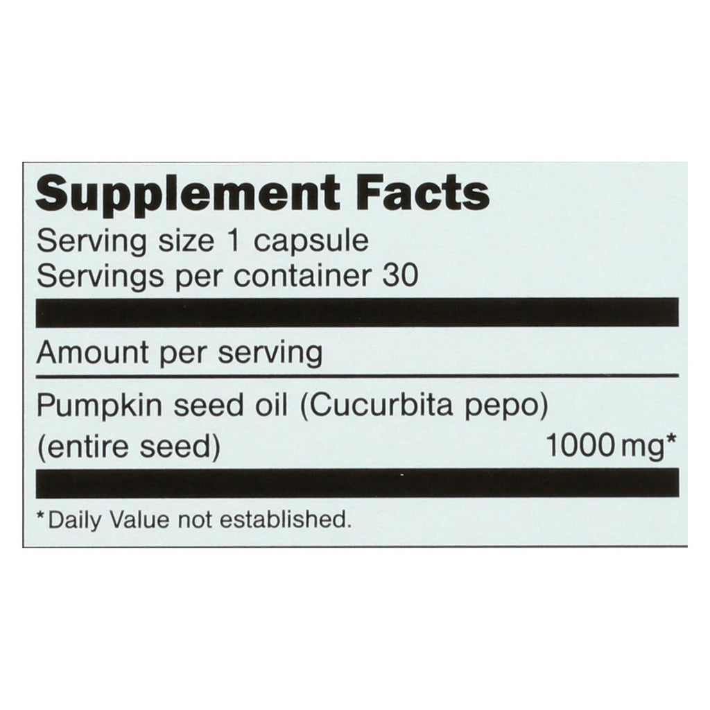 Sanhelios Curbita Bladder Caps European Pumpkinseed Oil - 1000 Mg - 30 Softgels - Lakehouse Foods