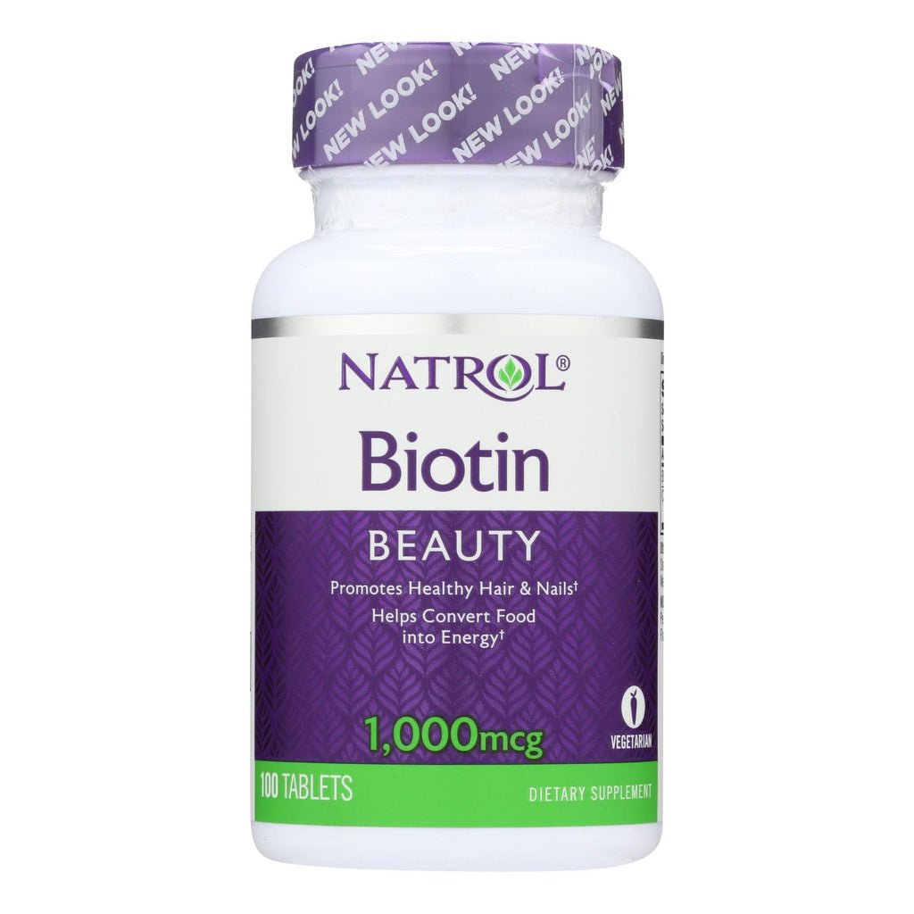Natrol Biotin - 1000 Mcg - 100 Tablets - Lakehouse Foods