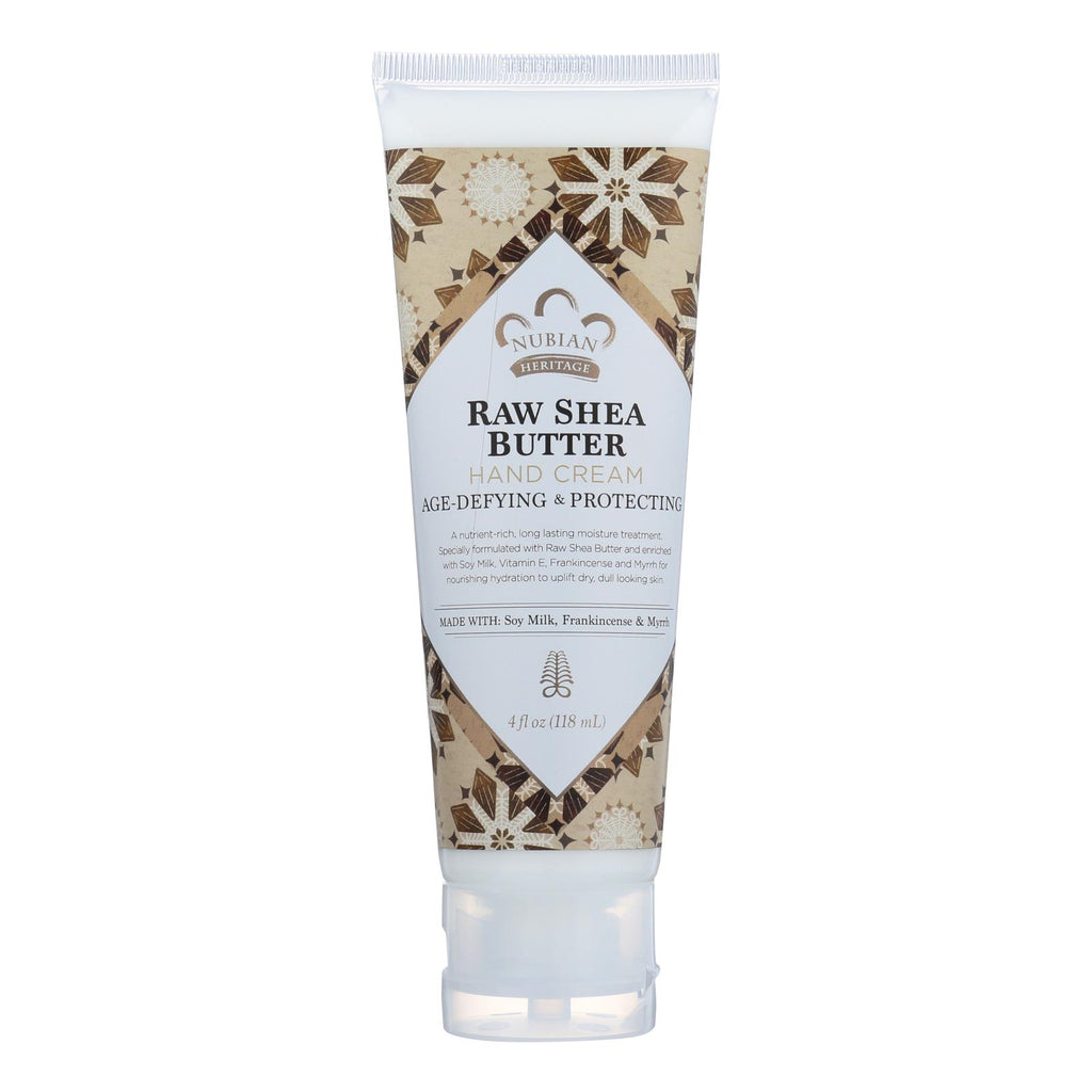 Nubian Heritage Hand Cream - Raw Shea With Frankincense - 4 Oz - Lakehouse Foods