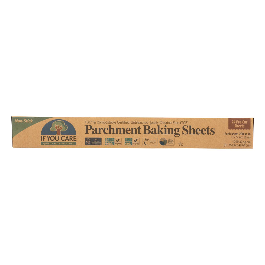 If You Care Parchment Baking Sheet - Paper - Case Of 12 - 24 Count - Lakehouse Foods