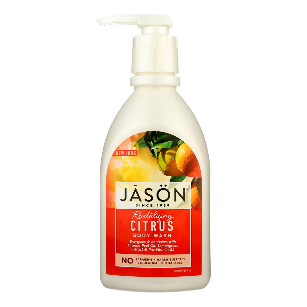 Jason Satin Shower Body Wash Citrus - 30 Fl Oz - Lakehouse Foods