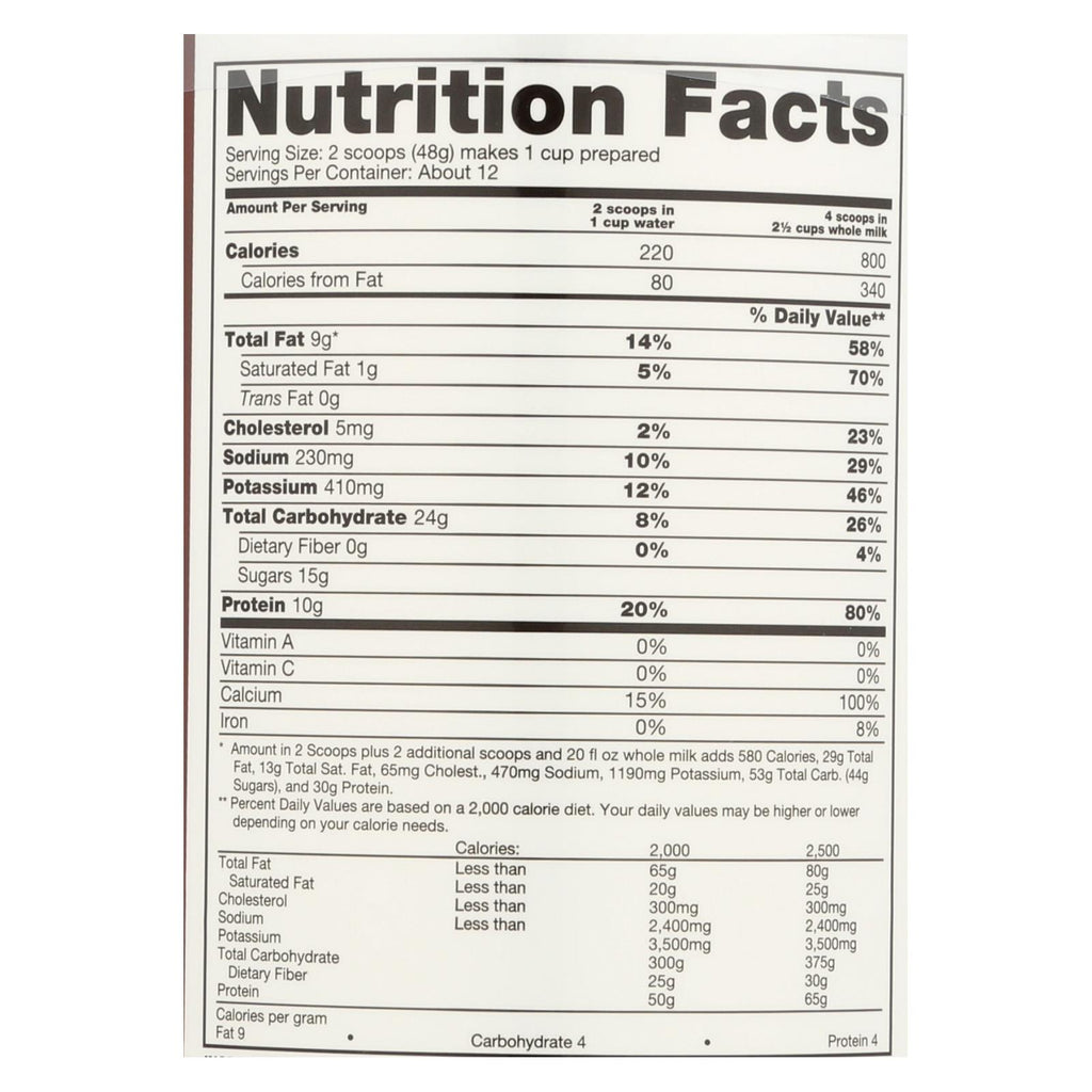 Naturade Weight Gain Vanilla - 20.3 Oz - Lakehouse Foods