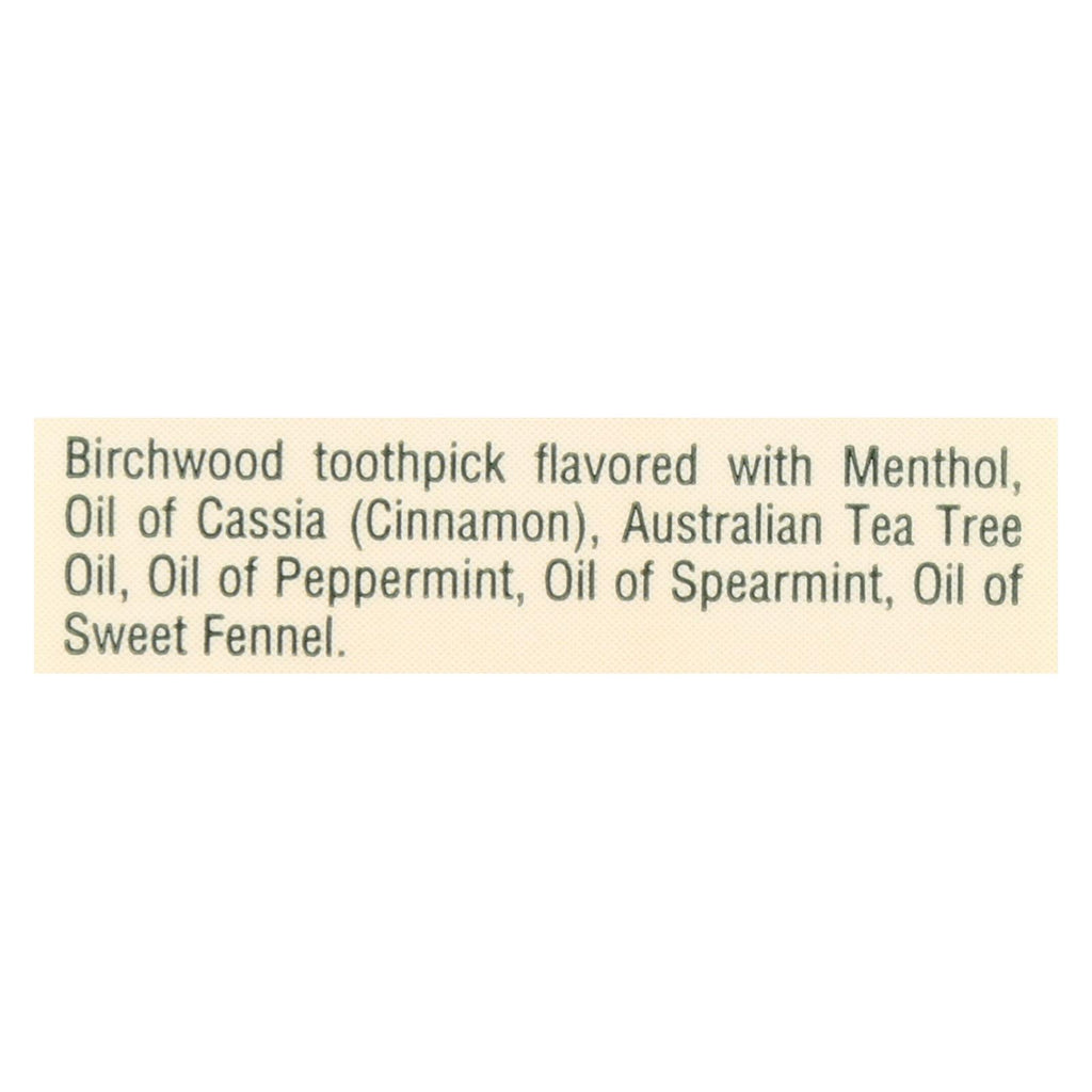 Tea Tree Therapy Toothpicks - 100 Toothpicks - Case Of 12 - Lakehouse Foods