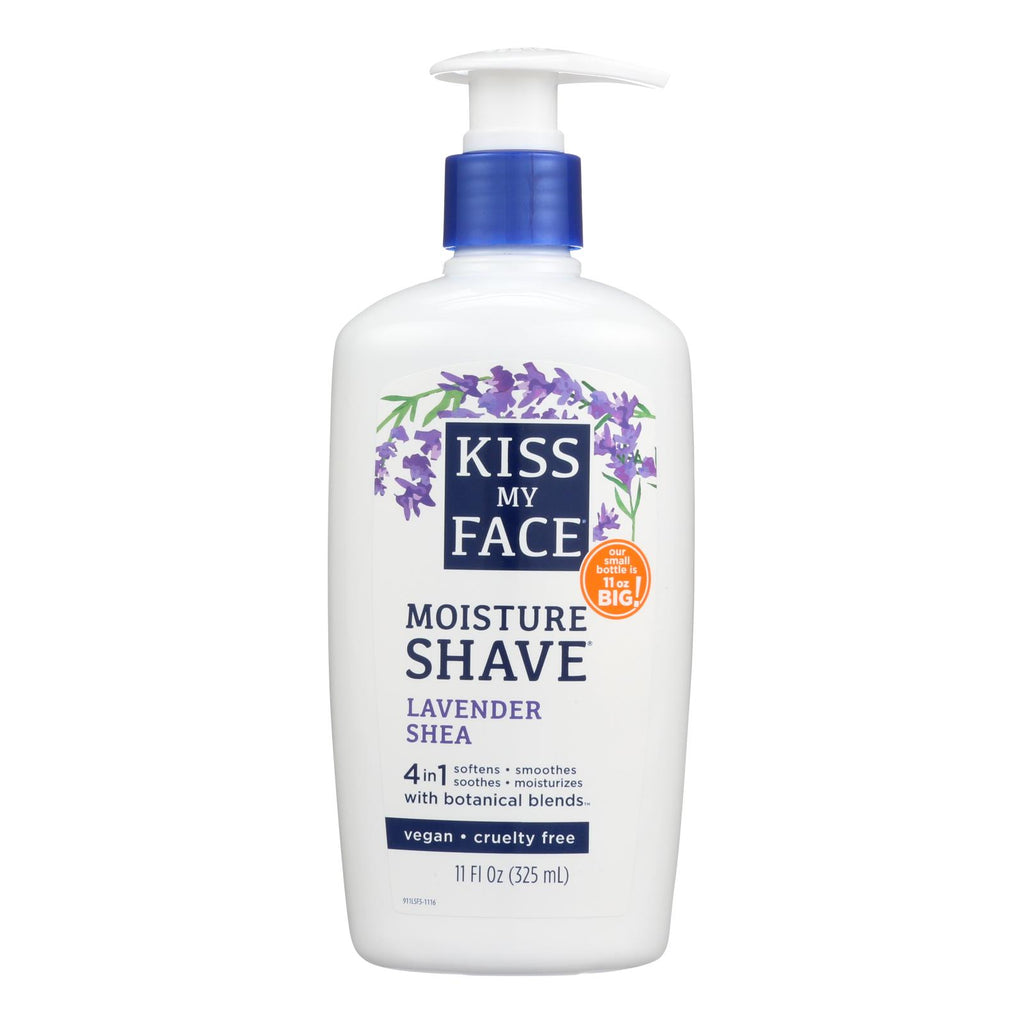 Kiss My Face Moisture Shave Lavender Shea - 11 Fl Oz - Lakehouse Foods