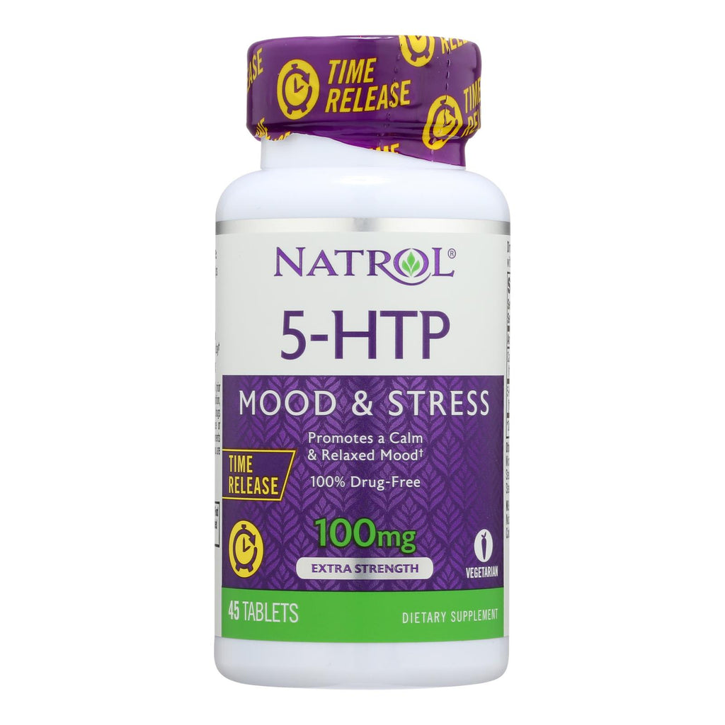 Natrol 5-htp Tr Time Release - 100 Mg - 45 Tablets - Lakehouse Foods