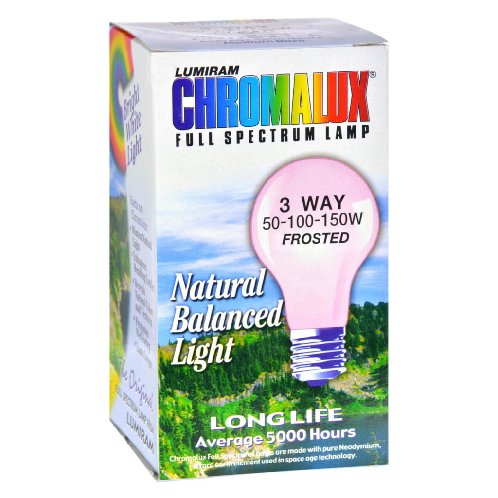 Chromalux Lumiram Full Spectrum 3 Way 50-100-150 Watts - Frosted - 1 Light Bulb - Lakehouse Foods