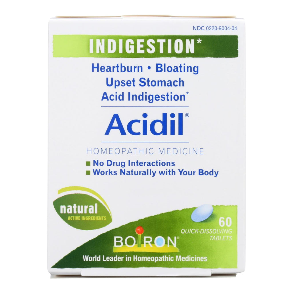 Boiron - Acidil - 60 Tablets - Lakehouse Foods