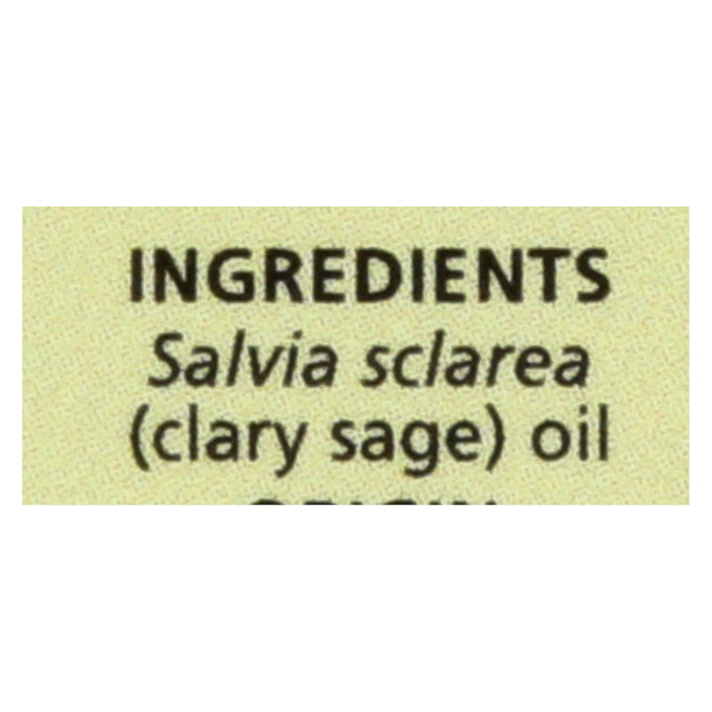 Aura Cacia - Essential Oil Clary Sage - 0.5 Fl Oz - Lakehouse Foods