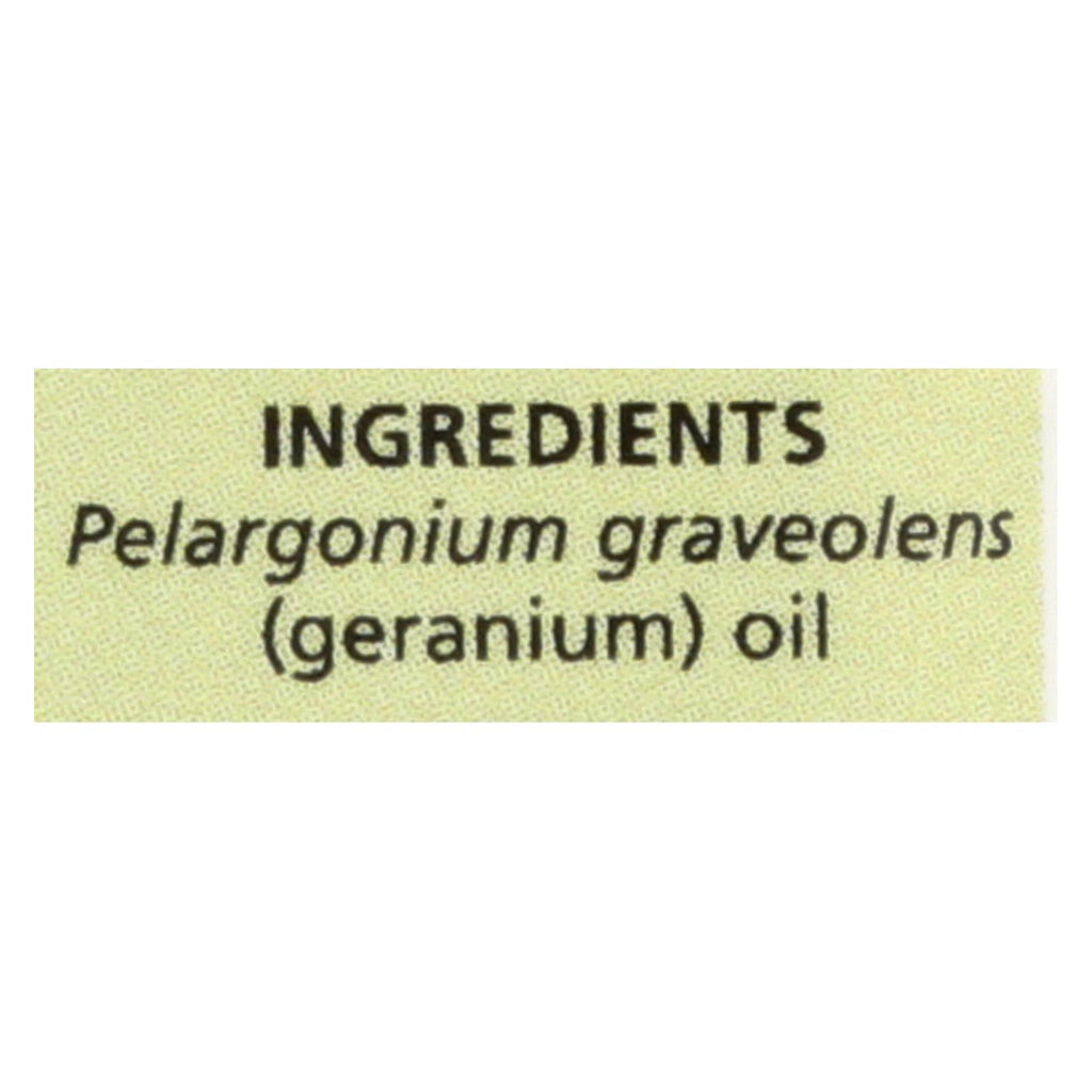 Aura Cacia - Pure Essential Oil Geranium - 0.5 Fl Oz - Lakehouse Foods