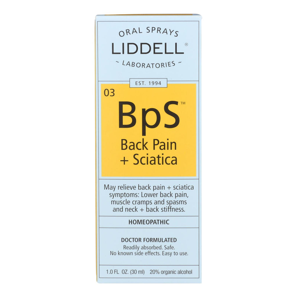 Liddell Homeopathic Back Pain Sciatica - 1 Fl Oz - Lakehouse Foods