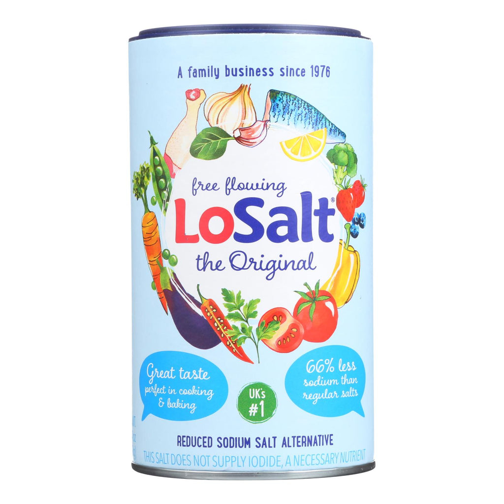 Losalt Reduced Sodium Salt - Case Of 6 - 12.35 Oz. - Lakehouse Foods