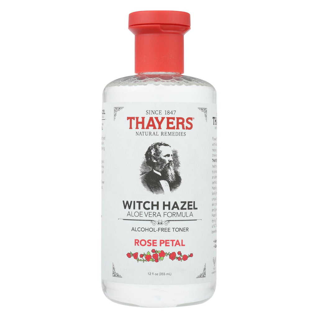 Thayers Witch Hazel With Aloe Vera Rose Petal - 12 Fl Oz - Lakehouse Foods