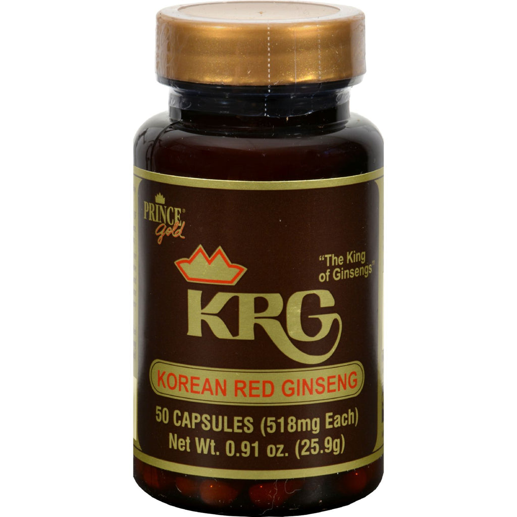 Prince Of Peace Korean Red Ginseng - 50 Capsules - Lakehouse Foods