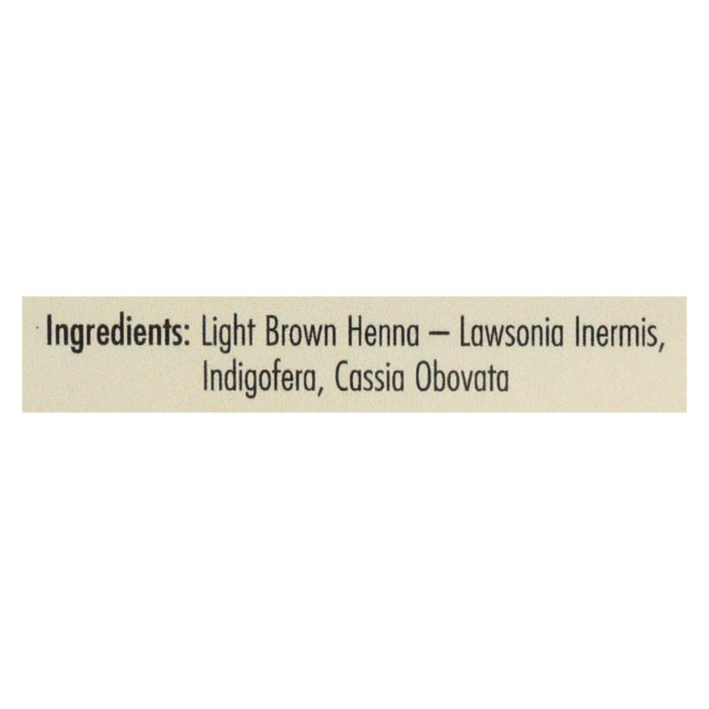 Rainbow Research Henna Hair Color And Conditioner Persian Light Brown - 4 Oz - Lakehouse Foods