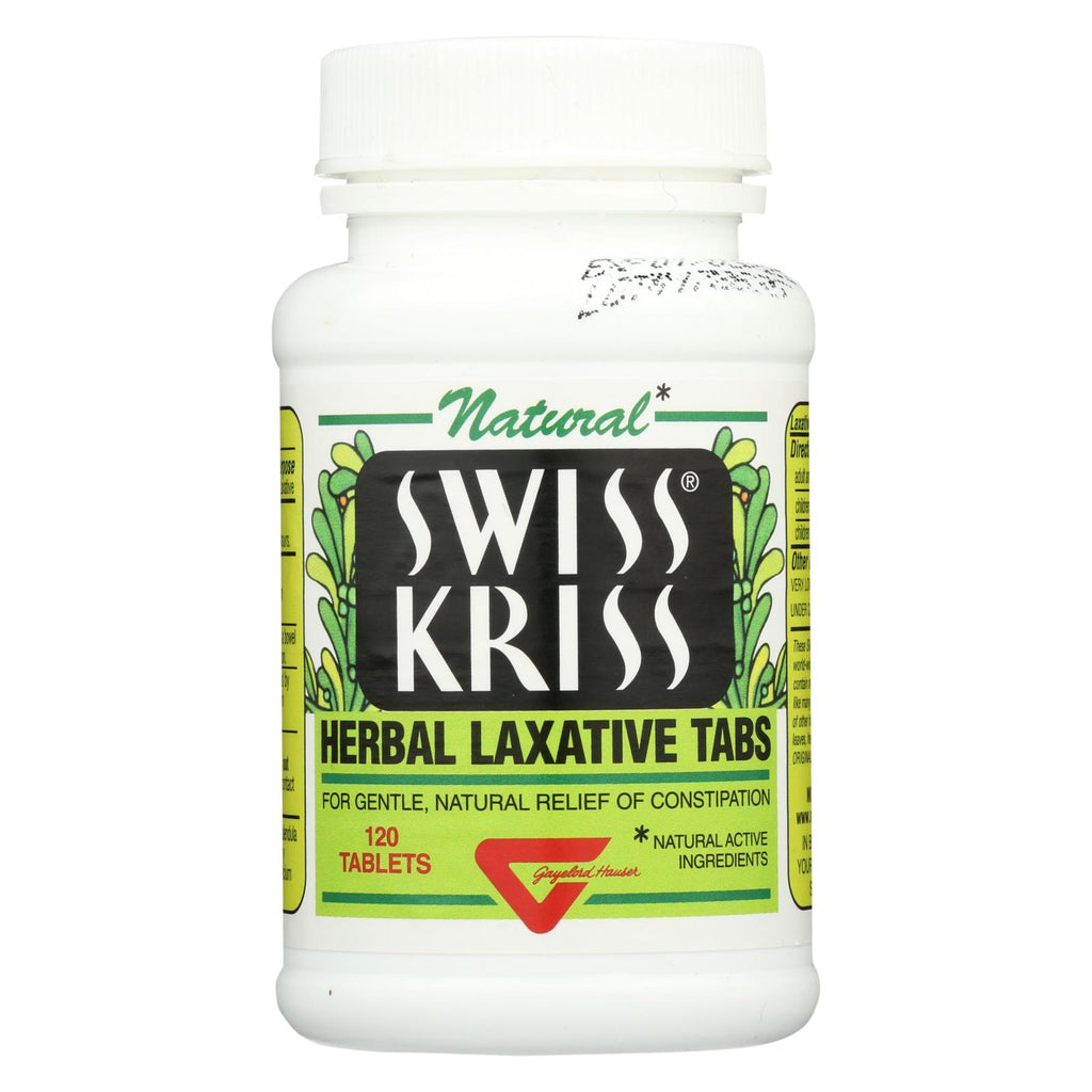 Modern Natural Products Swiss Kriss Herbal Laxative - 120 Tablets - Lakehouse Foods